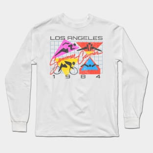 Los Angeles / Retro 80s Sports Design Long Sleeve T-Shirt
